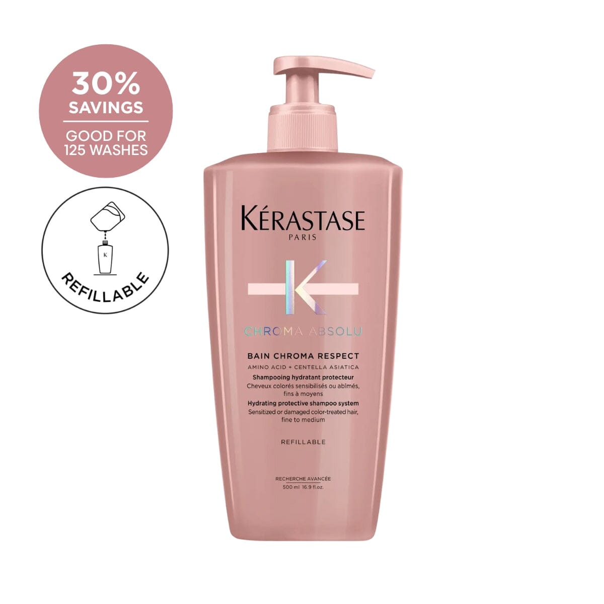 Kérastase Chroma Absolu Sulfate-Free Hydrating Protective Shampoo (Thin Hair) 500ml